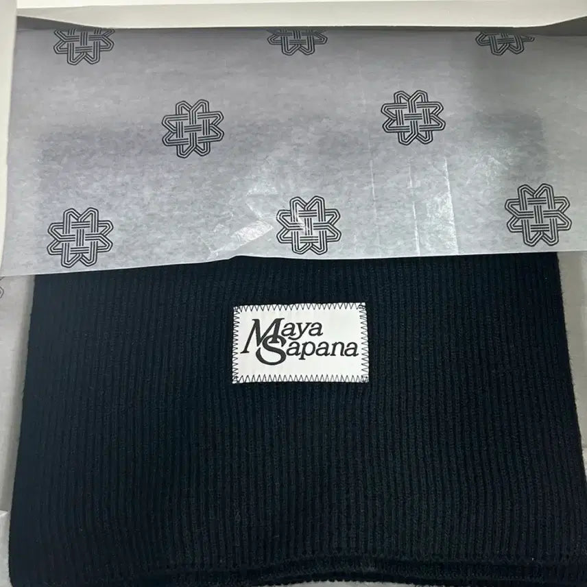 [BUNJANG] Maya Sapana Cashmere Black Muffler / Maya Sapana 캐시미어 블랙 머플러 새상품
