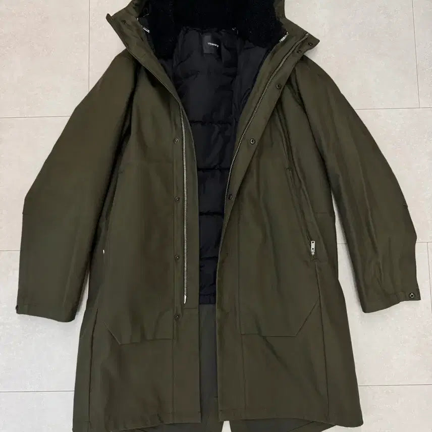 [BUNJANG] Theory Montrose 2-in-1 Duck Down Parka Coat / 띠어리 Montrose 덕다운 2in1 파카 코트 S