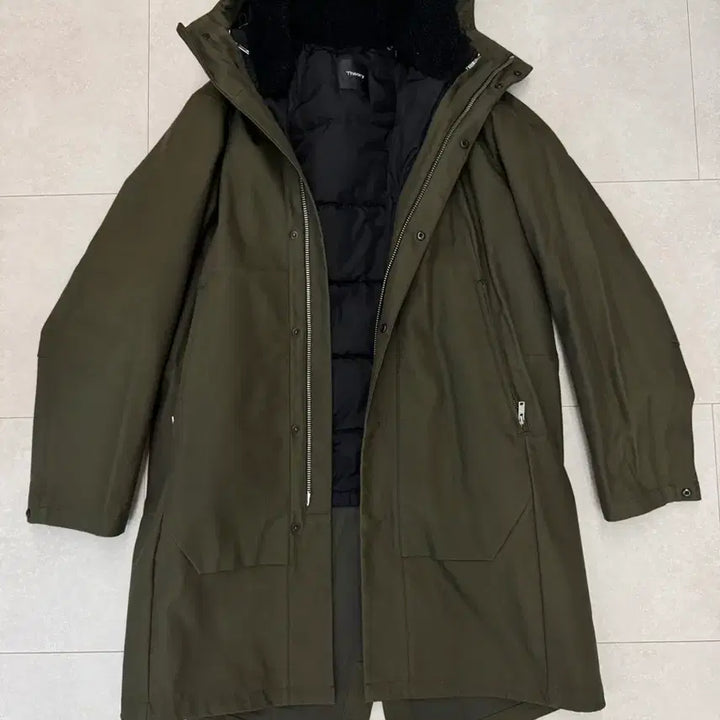 [BUNJANG] Theory Montrose 2-in-1 Duck Down Parka Coat / 띠어리 Montrose 덕다운 2in1 파카 코트 S