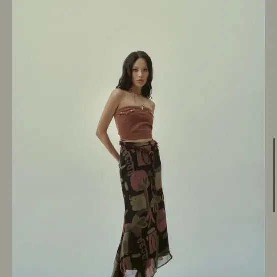 [BUNJANG] Office Flora Long Skirt / 145 office flora skirt