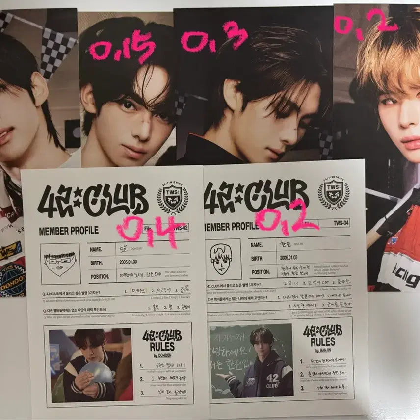 [BUNJANG] TWS Photocard Official Goods, Postcard, Sticker / 투어스 포카 공굿 엽서 띠부씰 양도 판매