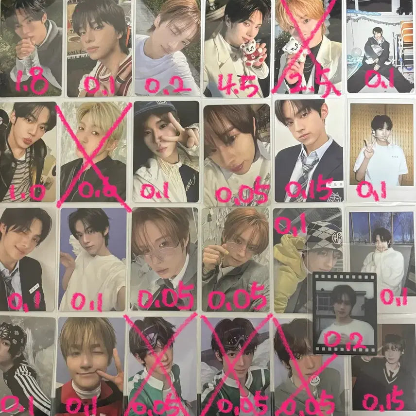 [BUNJANG] TWS Official Photocard Postcard Sticker / 투어스 포카 공굿 엽서 띠부씰 양도 판매