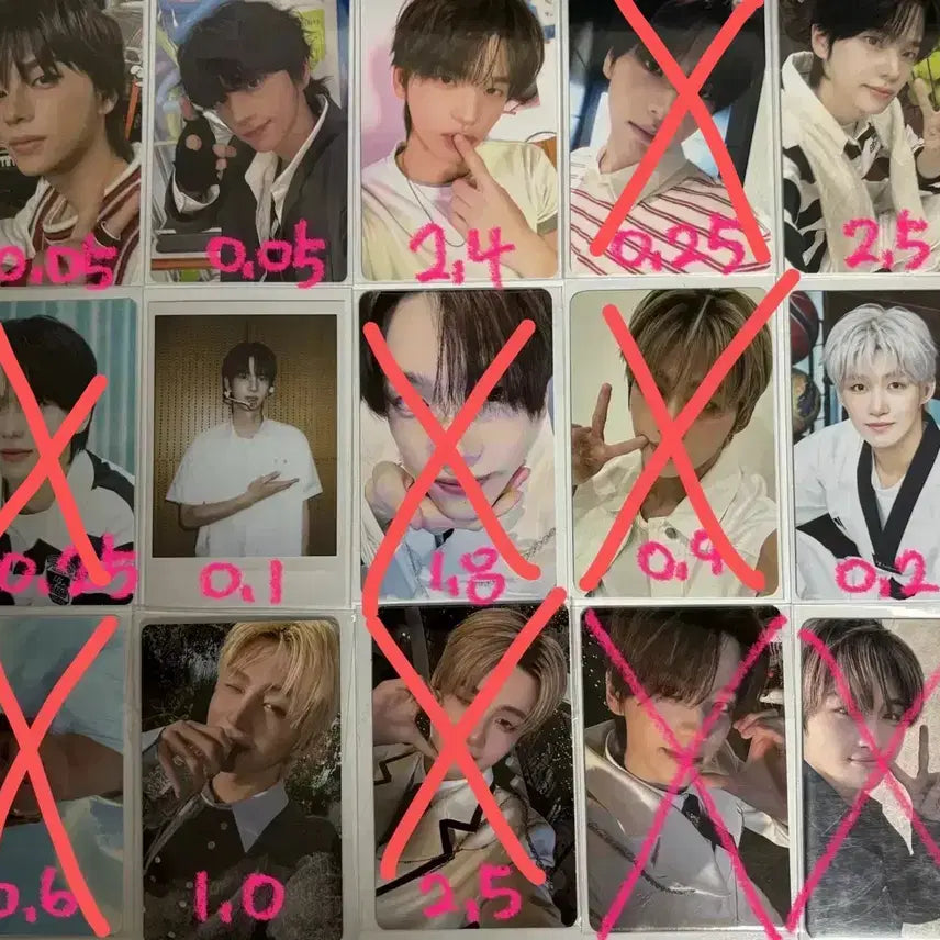 [BUNJANG] TWS Official Photocard Postcard Sticker / 투어스 포카 공굿 엽서 띠부씰 양도 판매