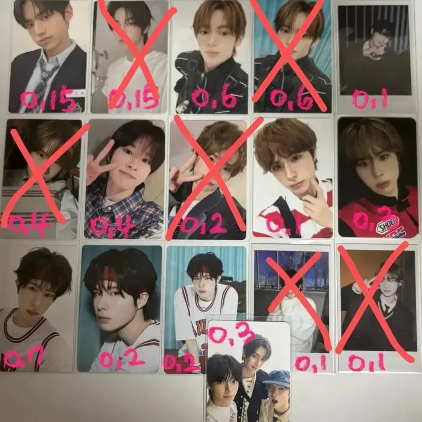 [BUNJANG] TWS Official Photocard Postcard Sticker / 투어스 포카 공굿 엽서 띠부씰 양도 판매