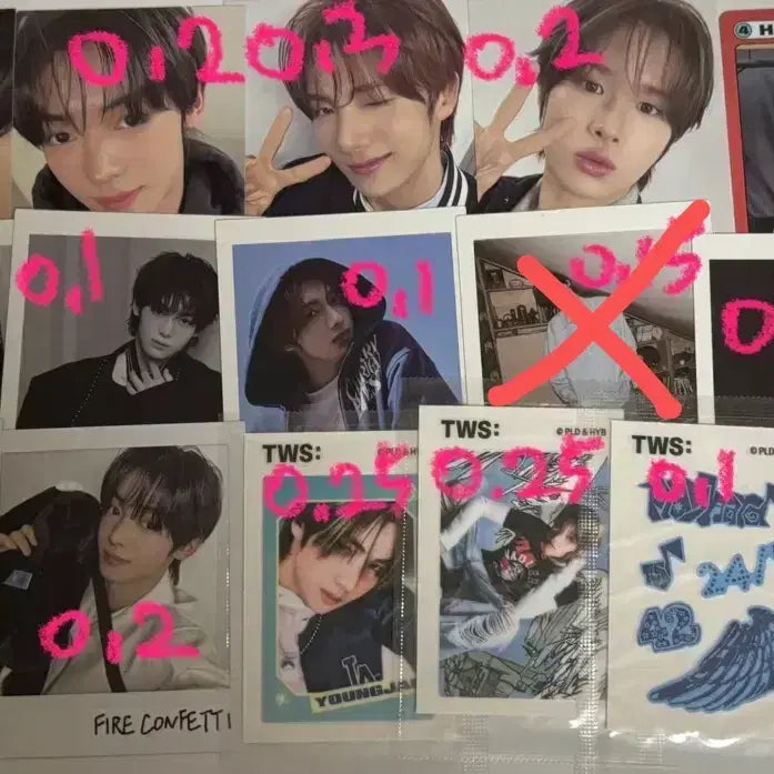 [SOLD OUT] 투어스 포카 공굿 엽서 띠부씰 양도 판매