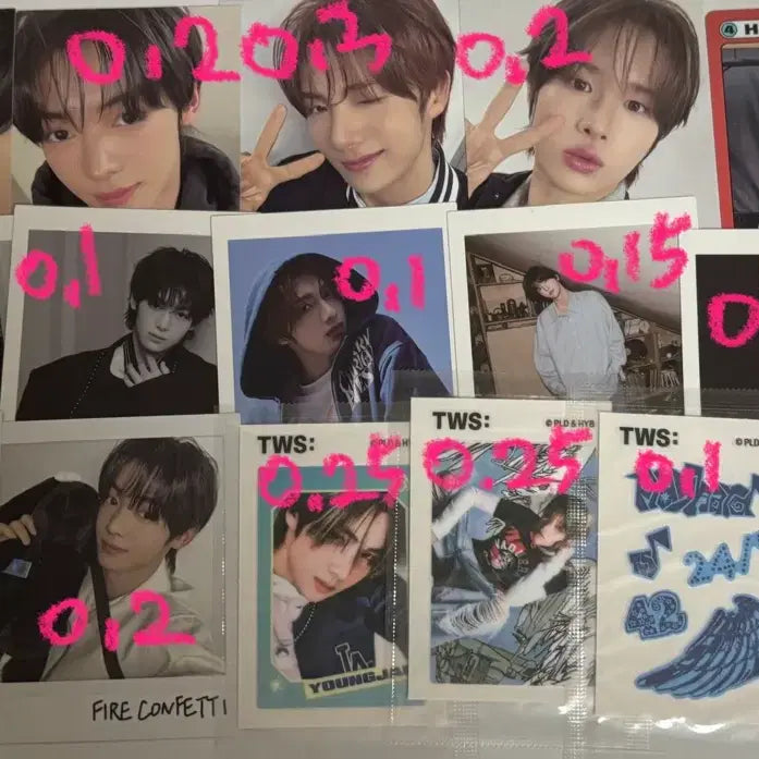 [BUNJANG] TWS Official Photocard Postcard Sticker / 투어스 포카 공굿 엽서 띠부씰 양도 판매