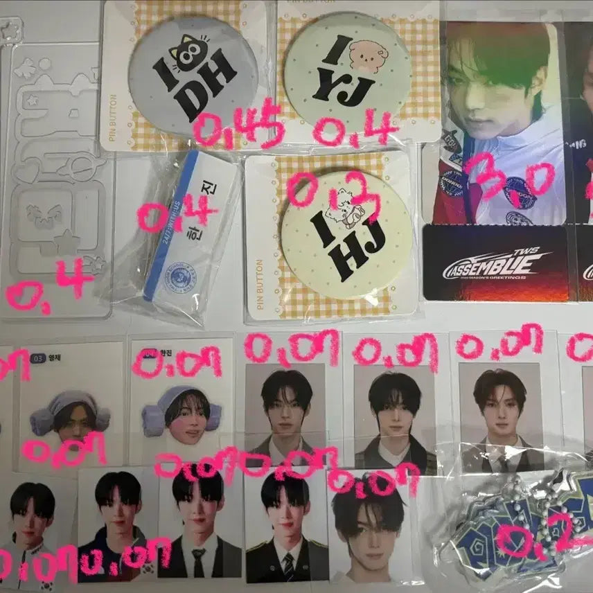 [BUNJANG] TWS Photocard Official Goods, Postcard, Sticker / 투어스 포카 공굿 엽서 띠부씰 양도 판매