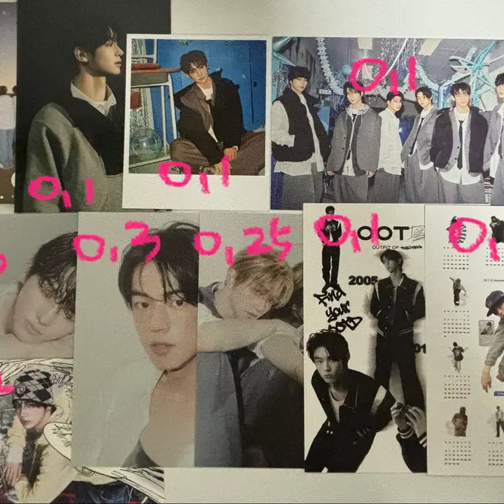 [BUNJANG] TWS Photocard Official Goods, Postcard, Sticker / 투어스 포카 공굿 엽서 띠부씰 양도 판매