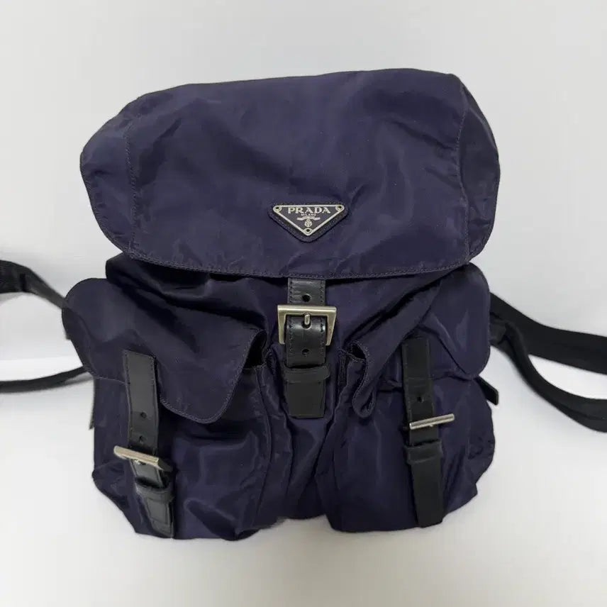 [BUNJANG] Prada Nylon Backpack Navy Medium / 프라다 나일론 백팩 네이비색 미디움 상태 A급!