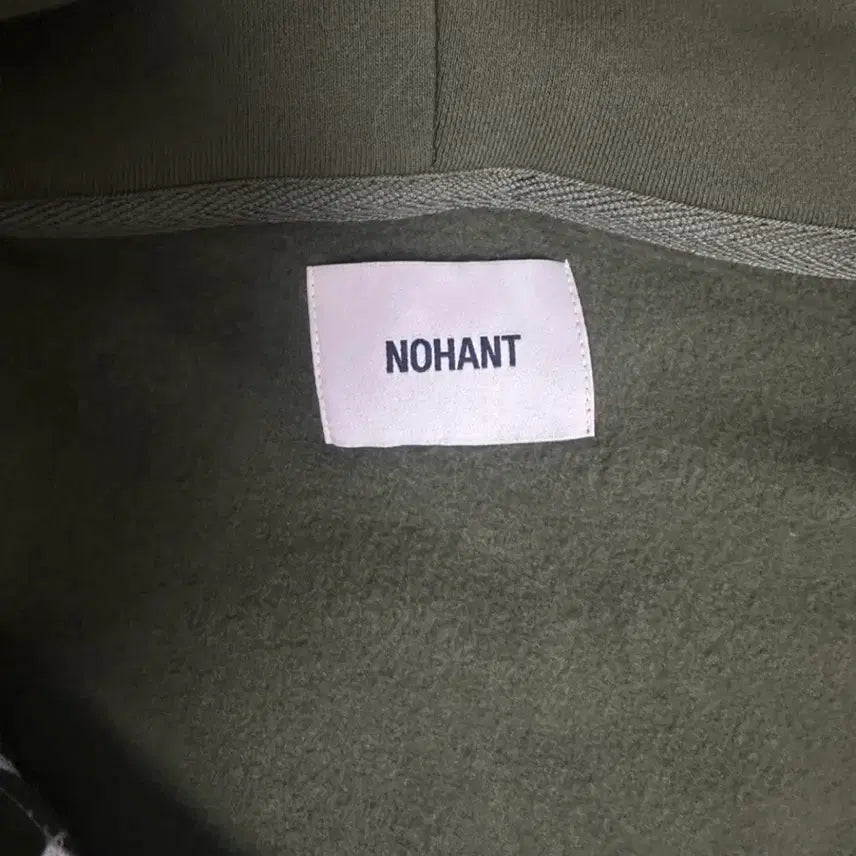 [BUNJANG] Nohant Lonely Khaki Hooded Zip-up Jacket / 노앙 LONELY 카키 후드 집업