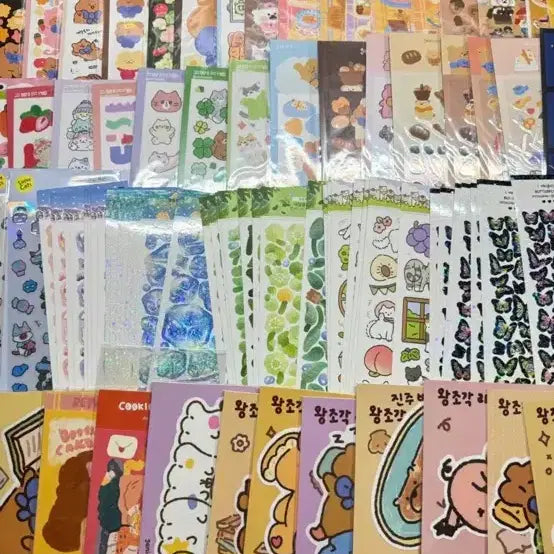 [BUNJANG] Bundle Set of 110 Stickers / 다꾸스티커110장 미개봉 문구류 씰판매 일괄판매