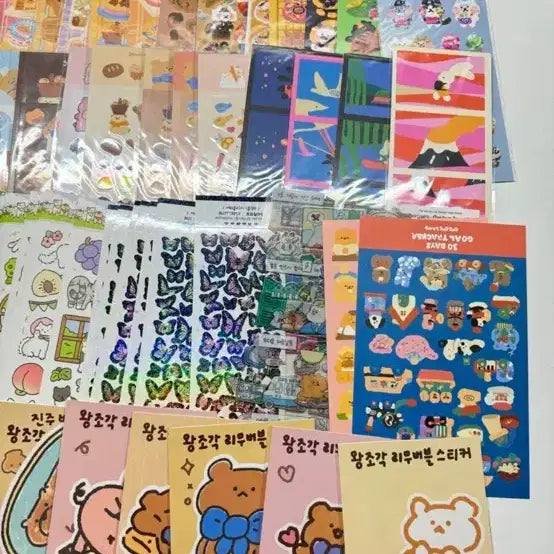 [BUNJANG] Bundle Set of 110 Stickers / 다꾸스티커110장 미개봉 문구류 씰판매 일괄판매