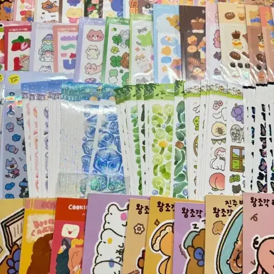 [BUNJANG] Bundle Set of 110 Stickers / 다꾸스티커110장 미개봉 문구류 씰판매 일괄판매