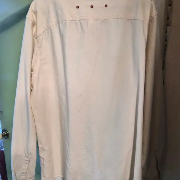 [BUNJANG] Bants White Chambray Shirt (Size M) / 반츠 bants 화이트 샴브레이셔츠 M 사이즈