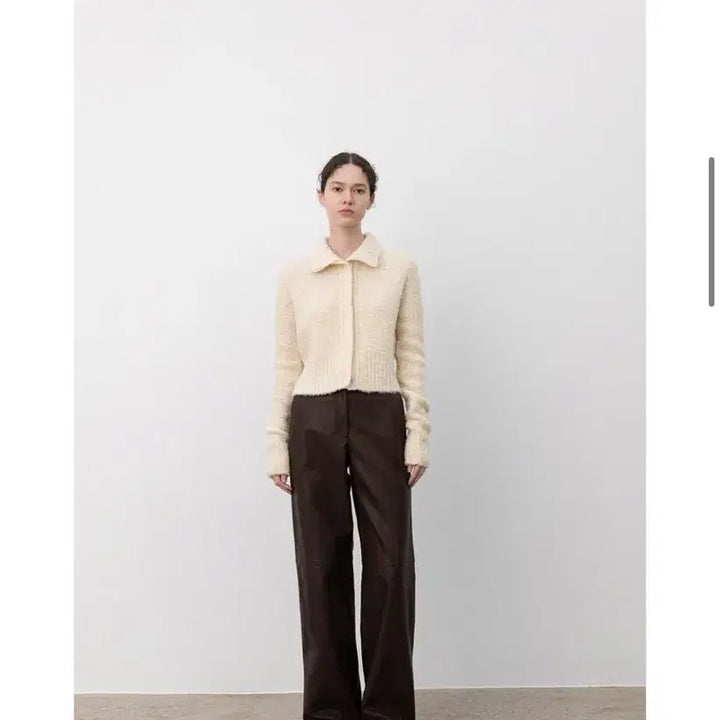 [BUNJANG] LE Ivory High-Neck Hidden Button Cardigan / le 하이넥 히든 버튼 가디건 (아이보리)