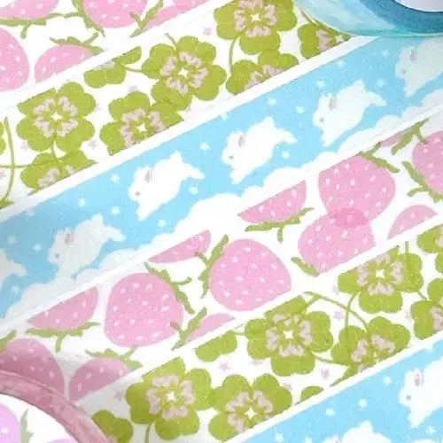 [BUNJANG] Poetico Snow Rabbit Washi Tape 2 Types / 포에티코 눈토끼 마테 2종