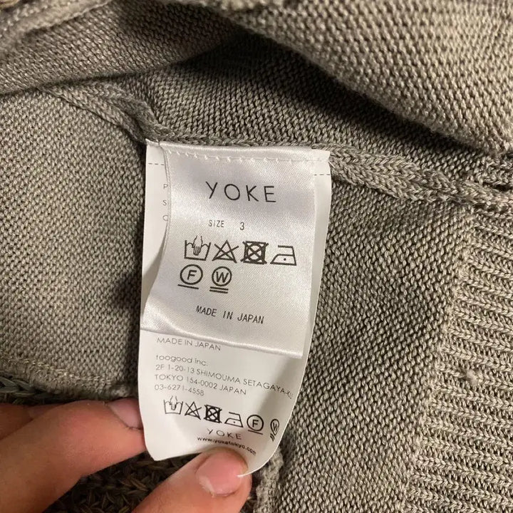 [BUNJANG] Yoke Tokyo 21ss Connecting Cardigan / Yoke tokyo 21ss 커넥팅 가디건 3사이즈