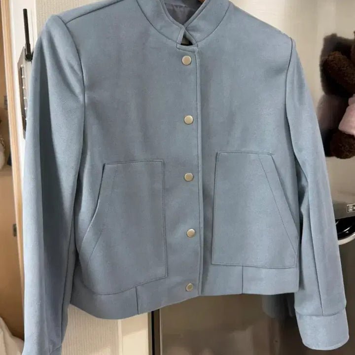 [BUNJANG] DROBE Celon Suede Jacket - Sora / 드오브 단독색상 셀론 스웨이드 자켓 소라