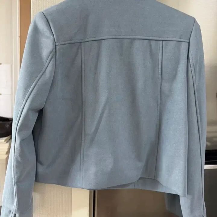 [BUNJANG] DROBE Celon Suede Jacket - Sora / 드오브 단독색상 셀론 스웨이드 자켓 소라