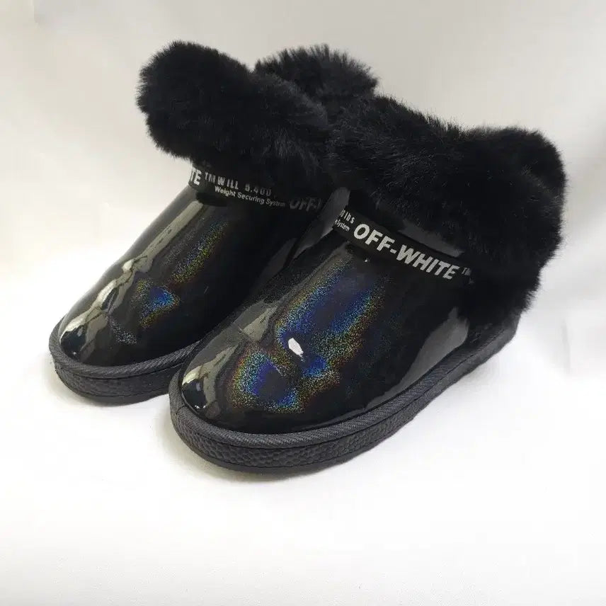 [BUNJANG] OFF-WHITE Short UGG Boots / OFF-WHITE 블랙 숏 어그부츠