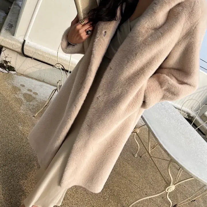 [BUNJANG] Ivory Long Coat / 아이보리 롱 코트