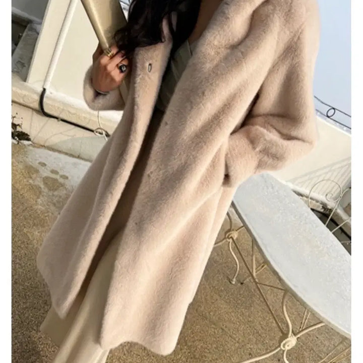 [BUNJANG] Ivory Long Coat / 아이보리 롱 코트