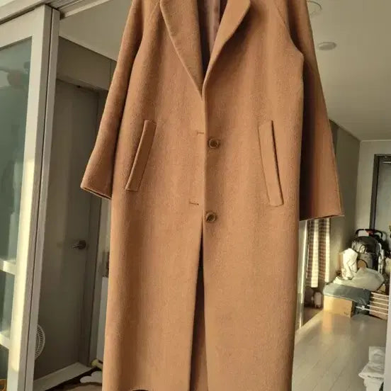 [BUNJANG] Plastic Island Camel Wool Coat / 플라스틱아일랜드 카멜색 모직코트 팝니다