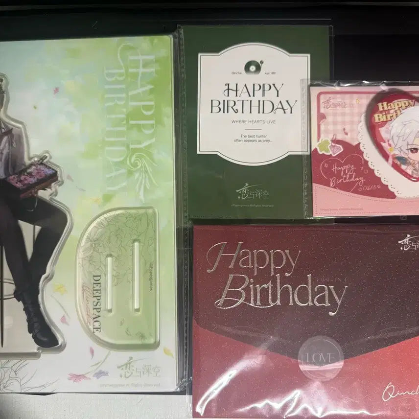 [BUNJANG] Jinwoon Birthday Party Event Bundle Set Love & Deepspace / 진운 생일 굿즈 일괄 러브앤딥스페이스 럽딥