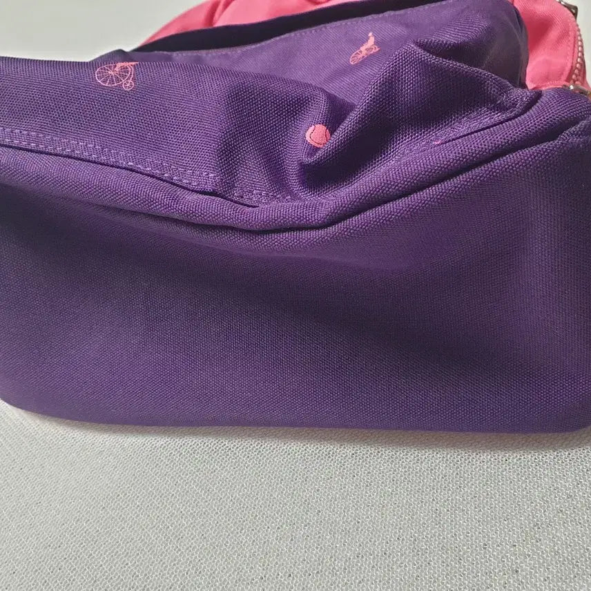 [BUNJANG] Beanpole Pink/Purple Pattern Backpack / 빈폴 핑크/보라색 패턴 백팩