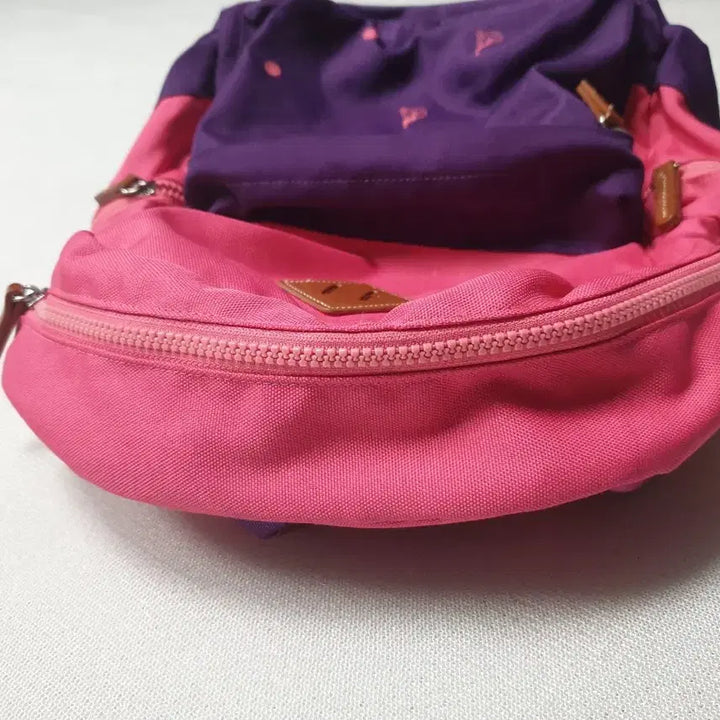 [BUNJANG] Beanpole Pink/Purple Pattern Backpack / 빈폴 핑크/보라색 패턴 백팩