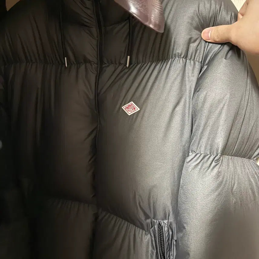 [BUNJANG] Danton Nylon Ripstop Padded Jacket Charcoal / 단톤 나일론 립스탑 패딩 차콜