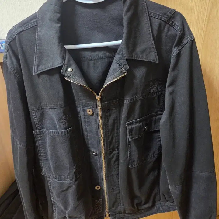 [BUNJANG] Polyteru Sashiko Trucker Jacket Black / 2(M) 폴리테루 사시코 트러커 자켓 블랙