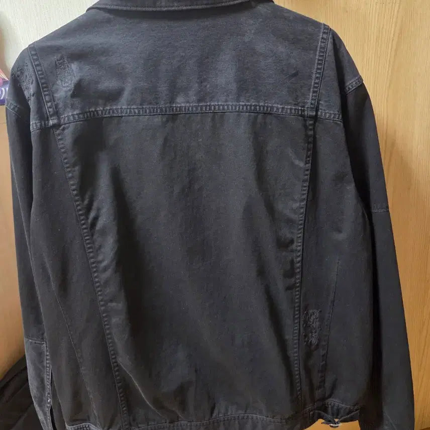 [BUNJANG] Polyteru Sashiko Trucker Jacket Black / 2(M) 폴리테루 사시코 트러커 자켓 블랙