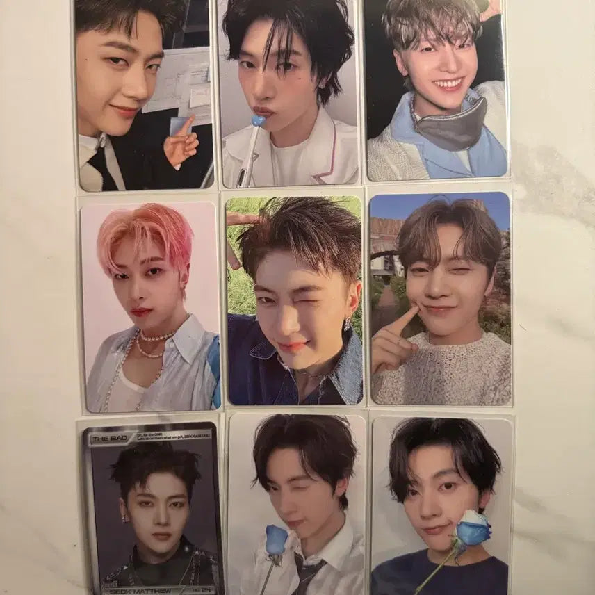 [BUNJANG] ZEROBASEONE Seok Matthew Photocard Bundle Set / 9장 일본판 포함 석매튜 포토카드 일괄 제로베이스원 제베원 포카