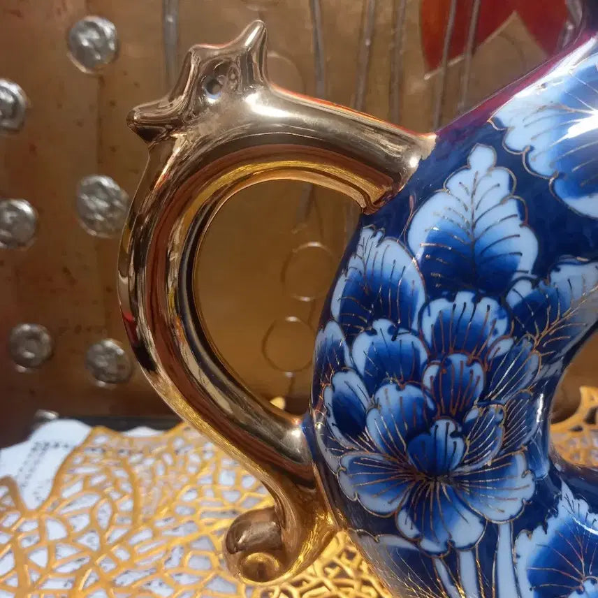 [BUNJANG] Ceramic Tea Pot / 청화백자 금장 도자기  주병