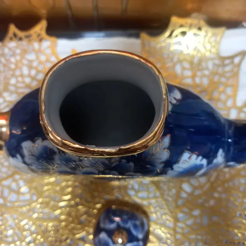 [BUNJANG] Ceramic Tea Pot / 청화백자 금장 도자기  주병