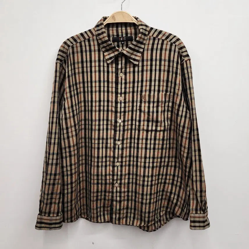 [BUNJANG] Daks Men's Check Shirt 105 Size / 닥스 남성 남방 105사이즈