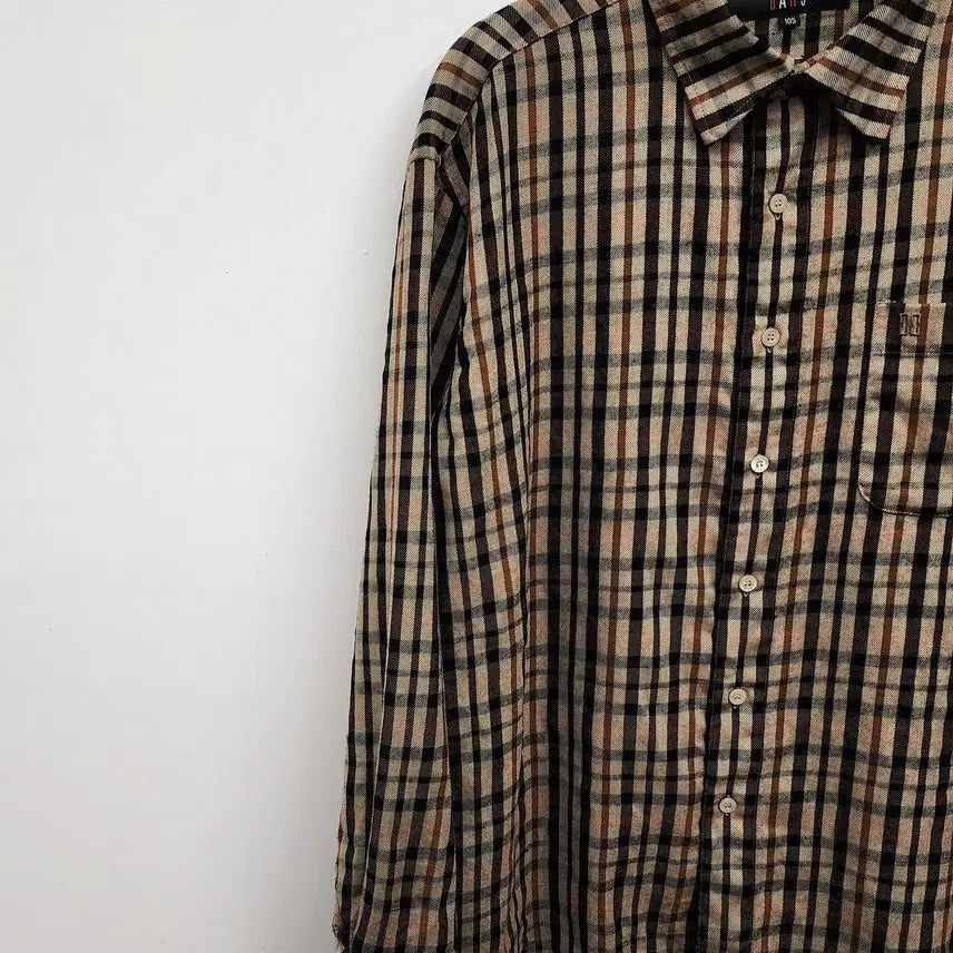 [BUNJANG] Daks Men's Check Shirt 105 Size / 닥스 남성 남방 105사이즈