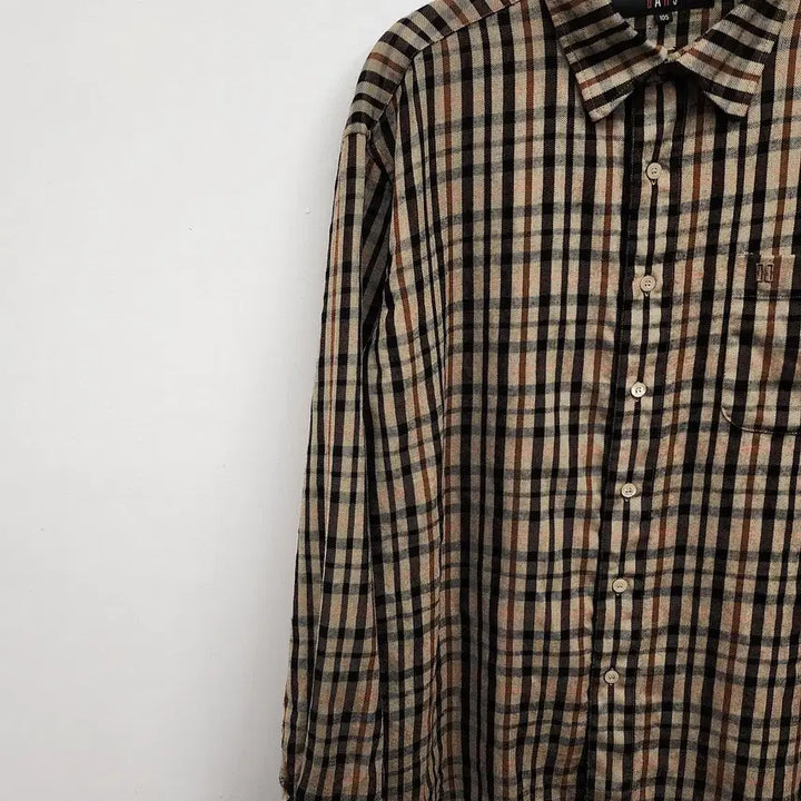 [BUNJANG] Daks Men's Check Shirt 105 Size / 닥스 남성 남방 105사이즈