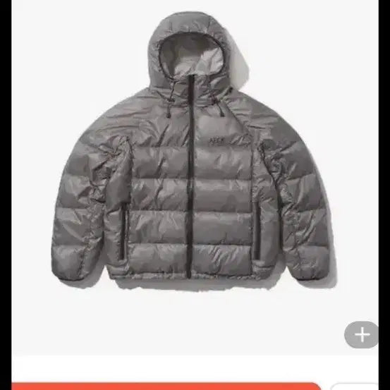 [BUNJANG] Aeka White Ripstop Padded Jacket Gray M / 에이카화이트 립스탑 패딩 그레이M