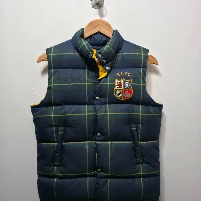 [BUNJANG] Polo Ralph Lauren R.L.F.C Vest / 폴로 랄프로렌 체크 패딩 조끼 R.L.F.C 14t