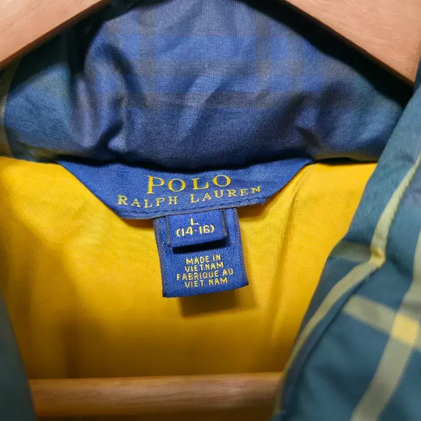 [BUNJANG] Polo Ralph Lauren R.L.F.C Vest / 폴로 랄프로렌 체크 패딩 조끼 R.L.F.C 14t