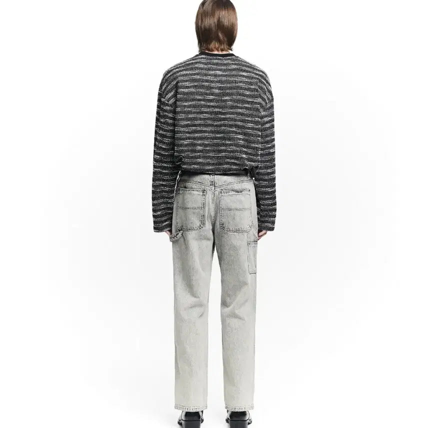 [BUNJANG] Maison Mined Mixed Boucle Knit Long Sleeve / 남성) MAISON MINED 믹스드 부클 니트 롱 슬리브