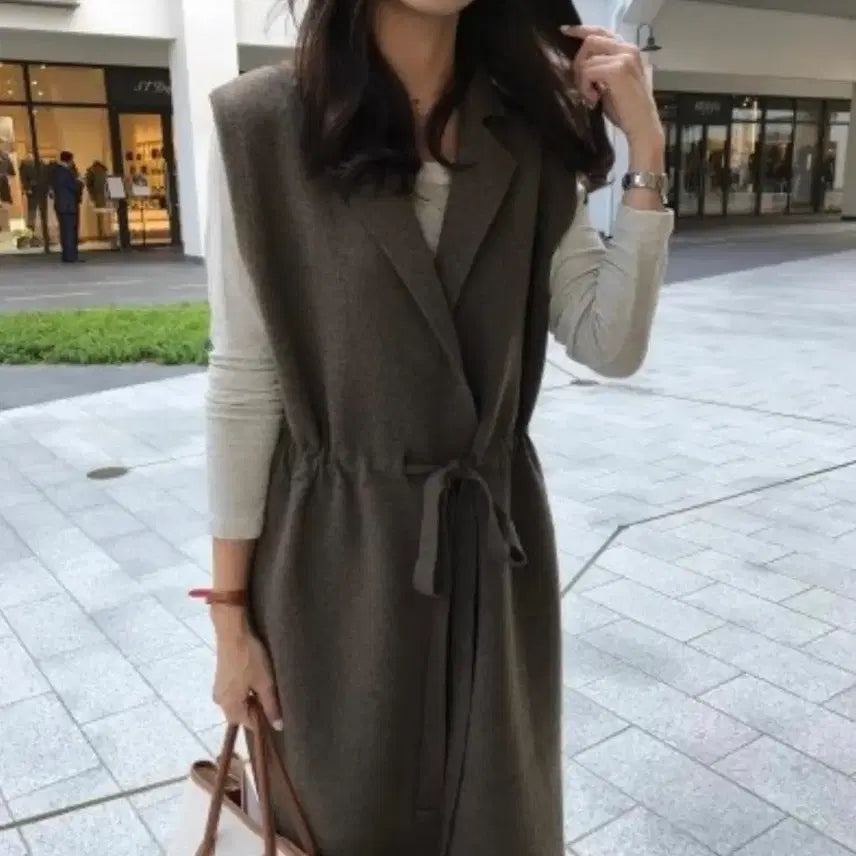 [BUNJANG] Bloom Cashmere Blend Long Vest / bloom 블룸 캐시미어혼방 롱베스트