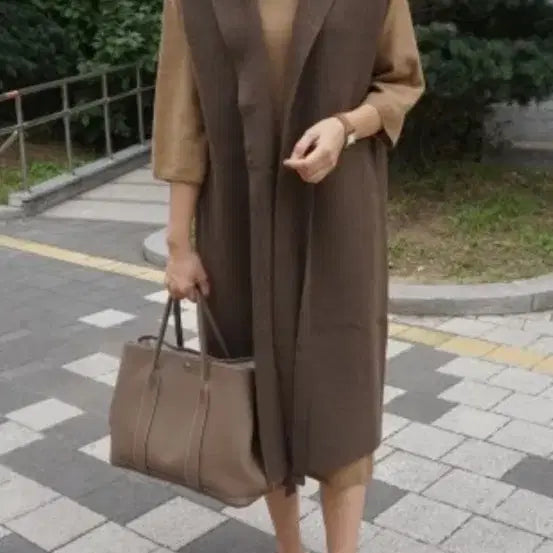 [BUNJANG] Bloom Cashmere Blend Long Vest / bloom 블룸 캐시미어혼방 롱베스트