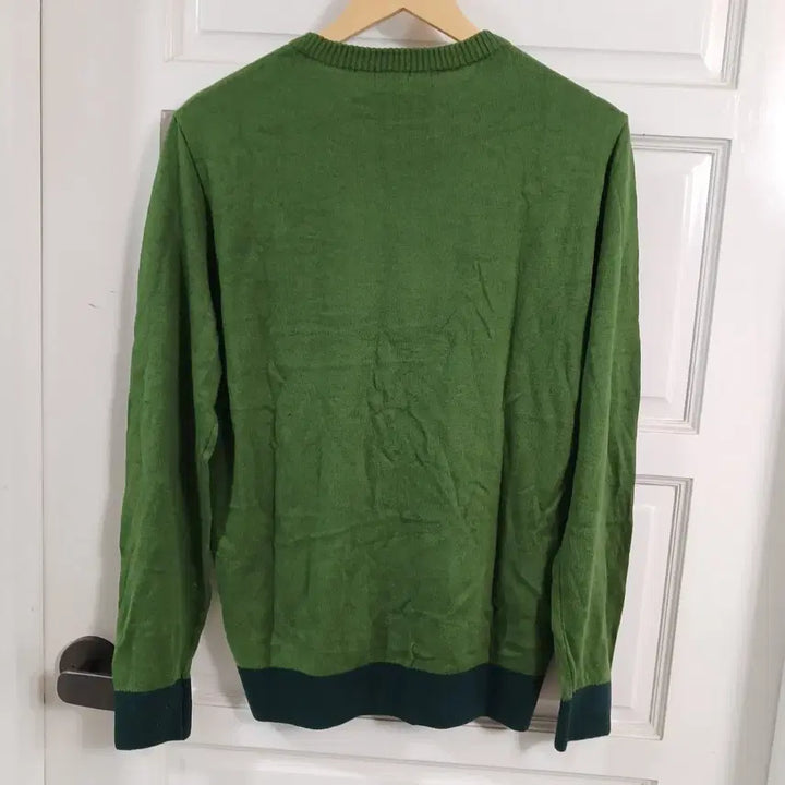 [BUNJANG] Jean-Michel Basquiat Green Knit Sweater / 새상품 장 미셸 바스키아 그린 니트