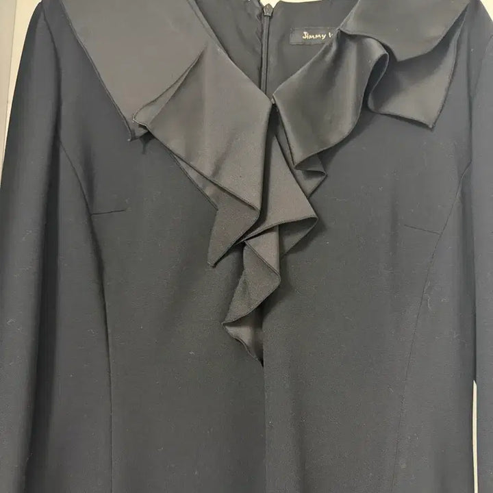 [BUNJANG] Jimmy V Black Ribbon Midi Dress / Jimmy V 블랙 리본 장식 원피스