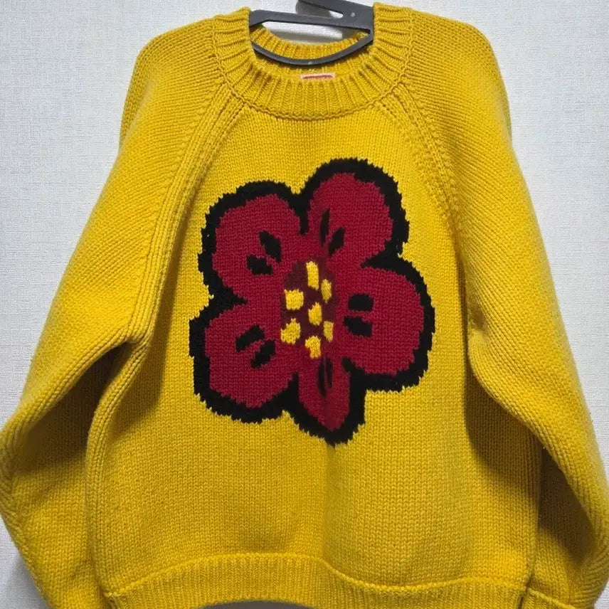[BUNJANG] KENZO Boke Yellow Flower Knit Sweater / KENZO 겐조의 보케 옐로우 플라워니트