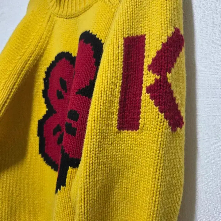 [BUNJANG] KENZO Boke Yellow Flower Knit Sweater / KENZO 겐조의 보케 옐로우 플라워니트
