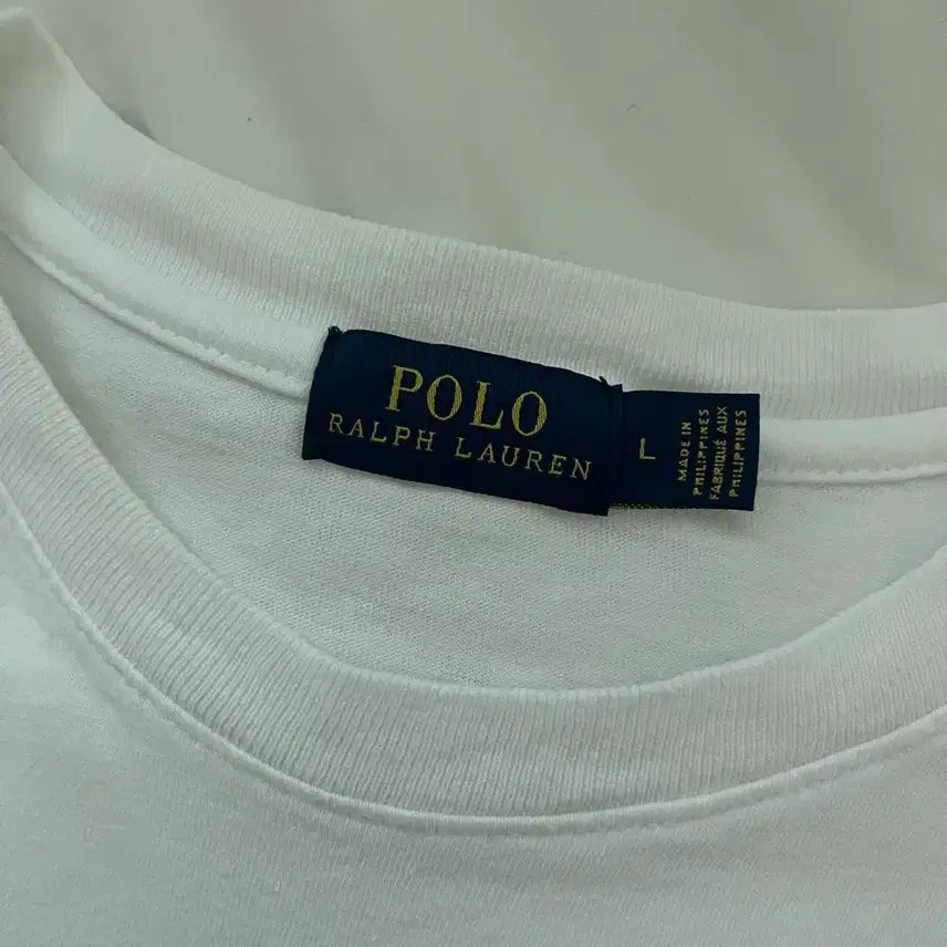 [BUNJANG] Polo Ralph Lauren White Long Sleeve T-shirt / 폴로 랄프로렌 정품 화이트 롱슬리브 티셔츠